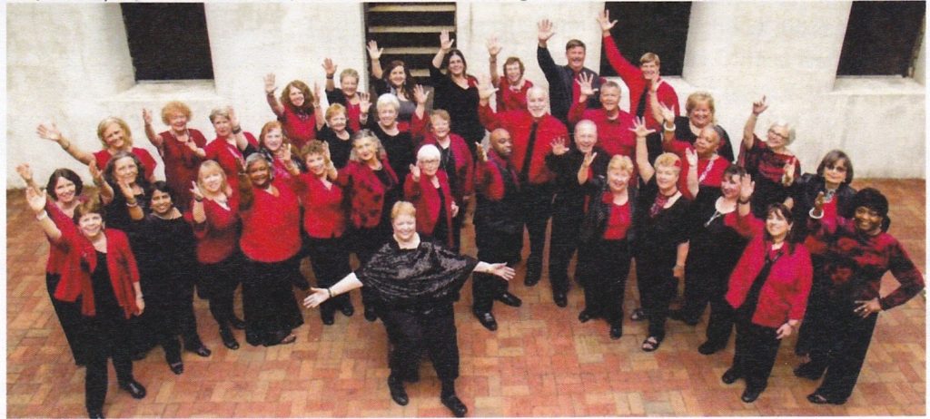STS chorus posing for photo